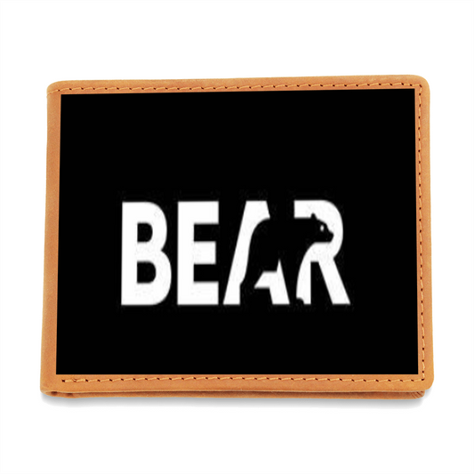 Bear Graphic Leather Wallet