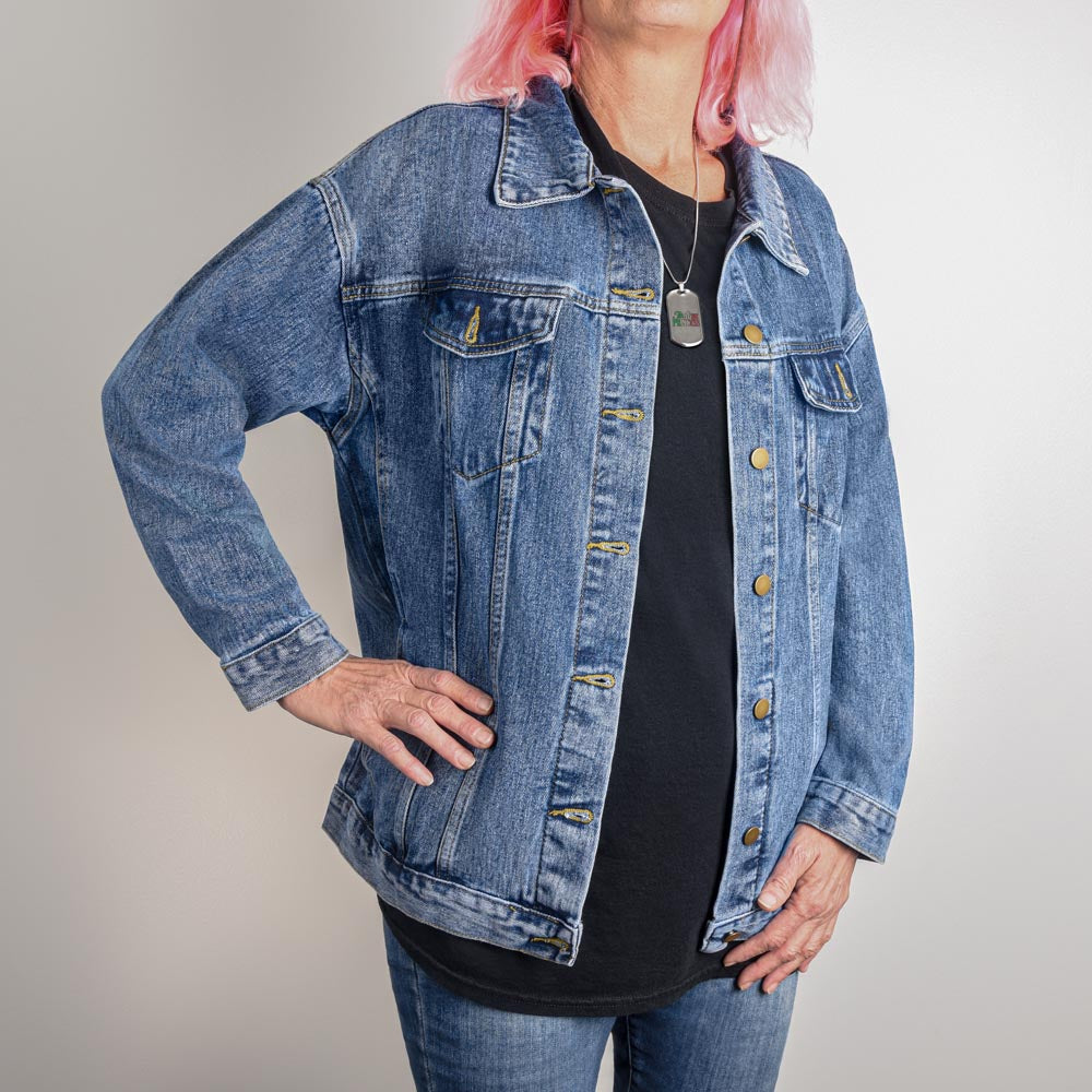 Bearboxers Women's Oversized Denim Jacket