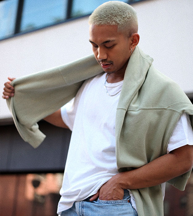 Men with white shirt Men with white shirt